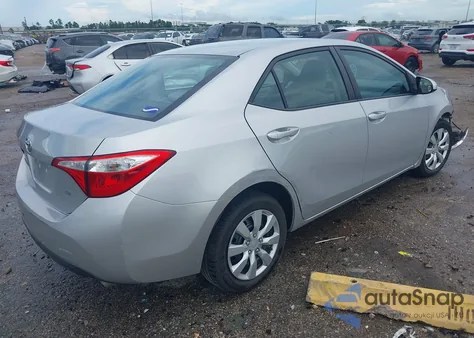 2015 Toyota Corolla Le из США, поврежденный, VIN 5YFBURHE4FP251586